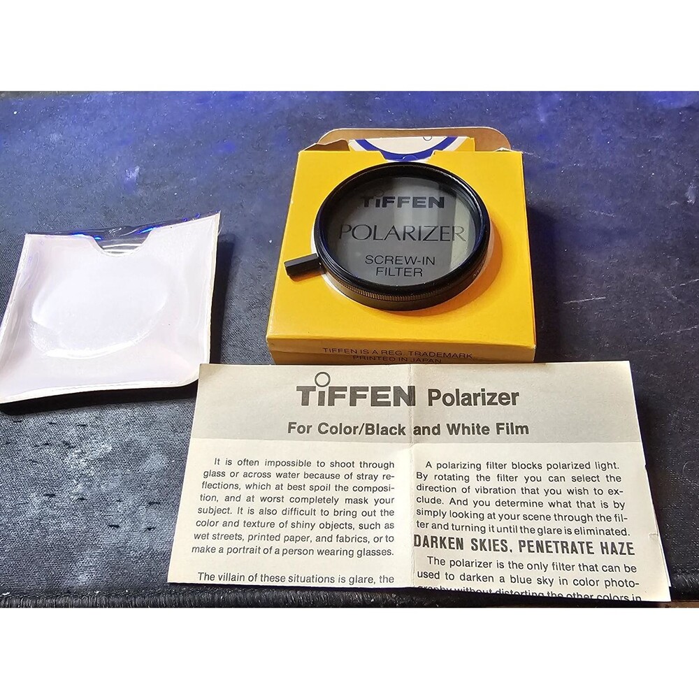 Vintage Tiffen 49mm Screw-In Polarizer Filter